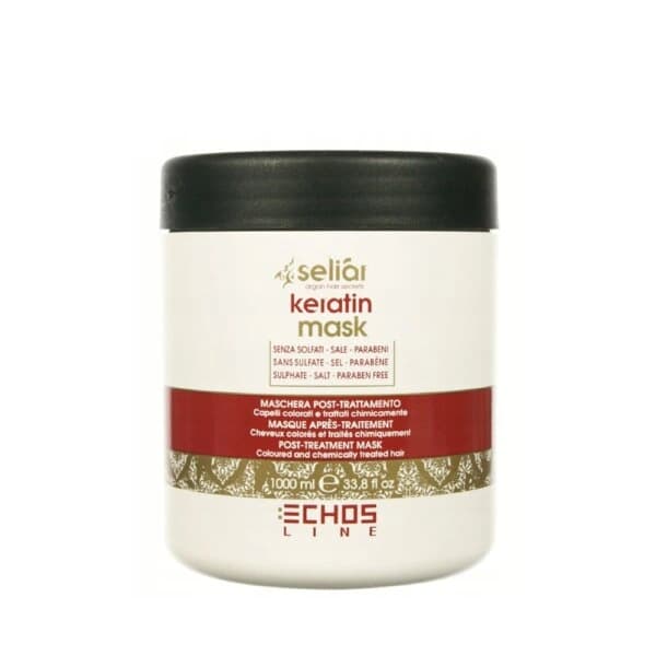 ماسک مو اچ اس لاین مدل KERATIN حجم 1000 میلی لیتر