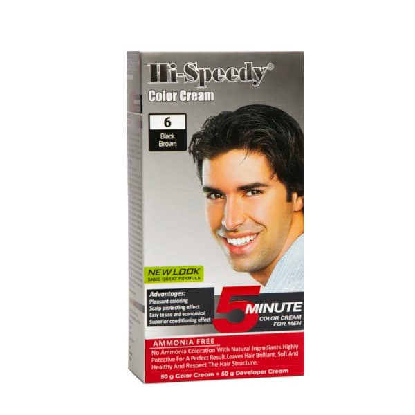 کیت رنگ مو آقایان های اسپیدی 06 BLACK BROWN