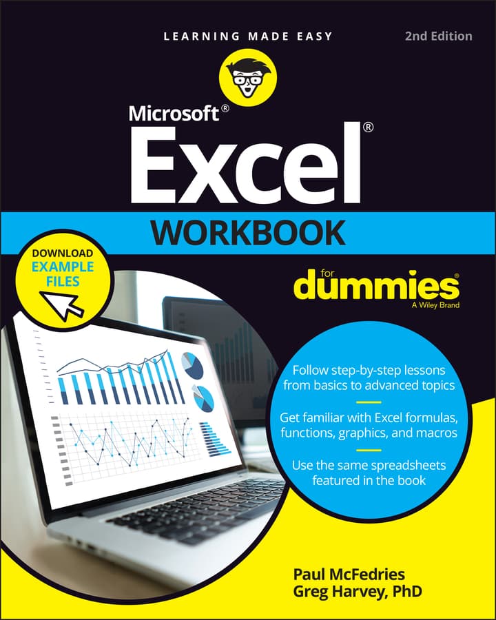 کتاب کار اکسل برای مبتدیان ۲۰۲۱ <br> Excel Workbook For Dummies 2021