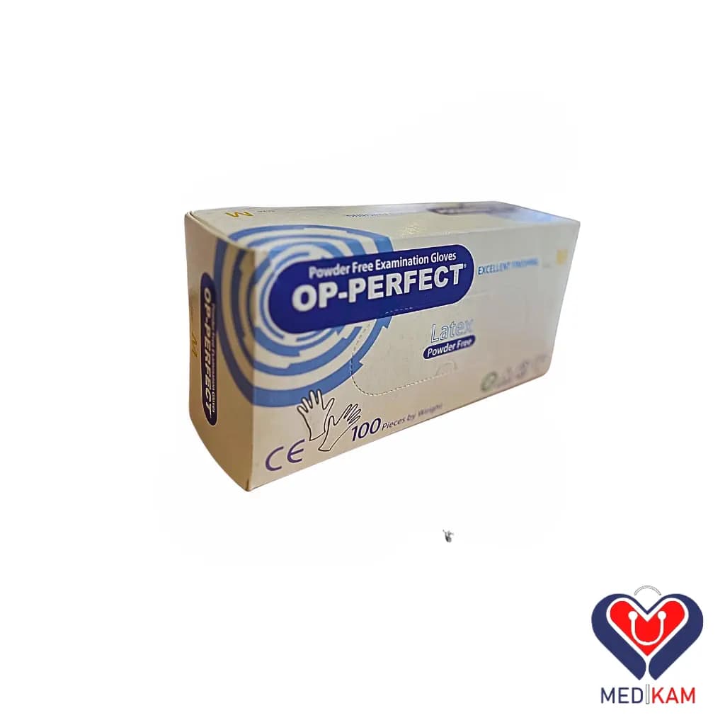 دستکش لاتکس بدون پودر حریر OP-Perfect — تصویر ۳
