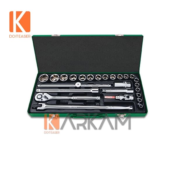 جعبه بکس 25 پارچه 1.2 – 12 پر اینچی GCAD2514 تاپ تول