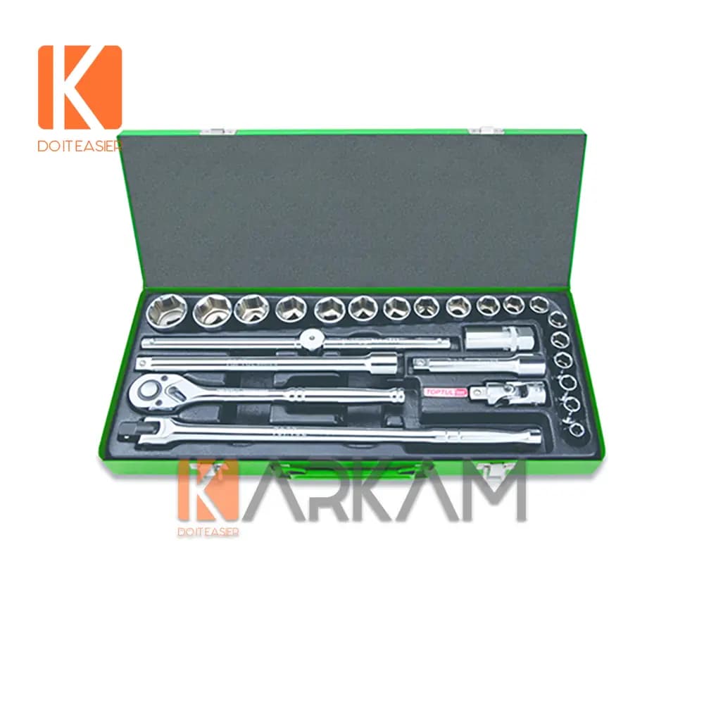 جعبه بکس 25 پارچه 1.2-6 پر اینچی GCAD2513 تاپ تول