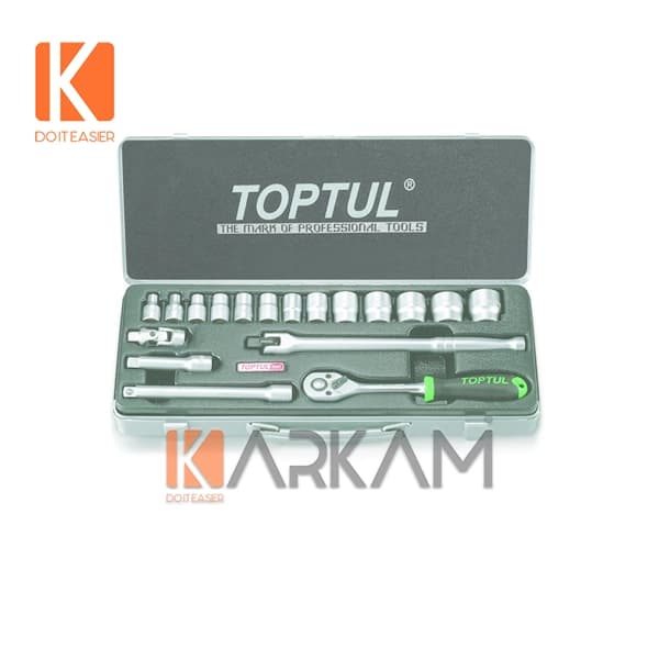 جعبه بکس 18 پارچه 3.8 GCAD1805 تاپ تول