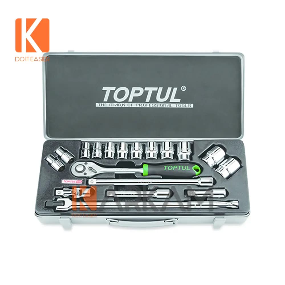 جعبه بکس 18 پارچه 1.2 – 6 پر GCAD1810 تاپ تول