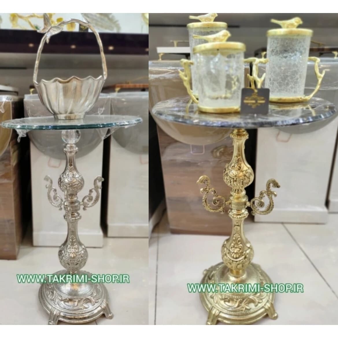 میز تلفن یا میز خاطره نقلی کنار سالنی مبلمان فرنا مدل 1135700