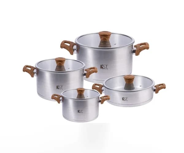 سرویس قابلمه استیل 8 پارچه KST-7310 کی اس تی