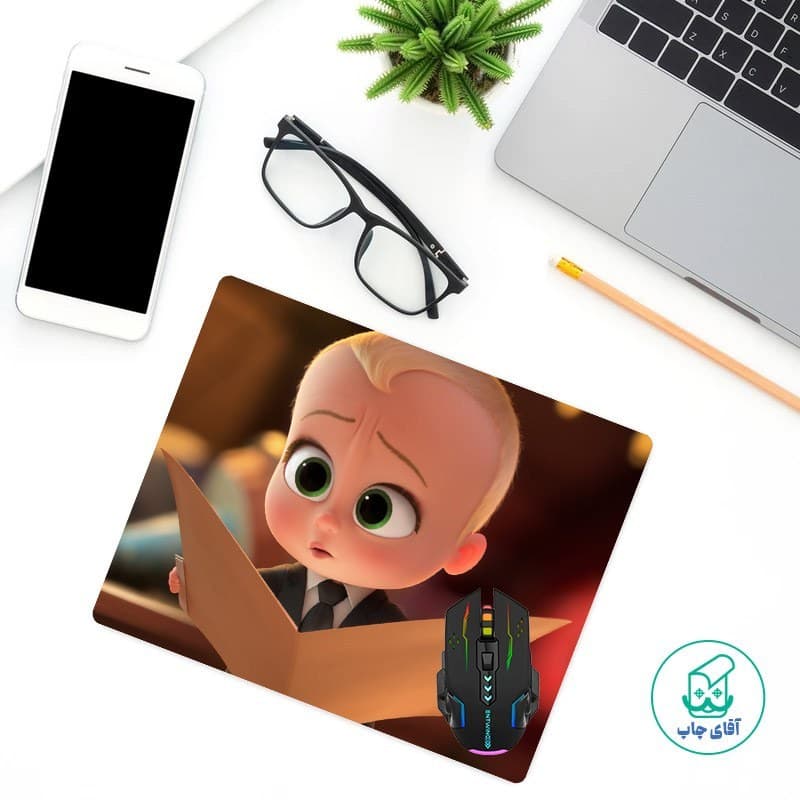 پد ماوس طرح بچه رئیس کد 1234 — تصویر ۲