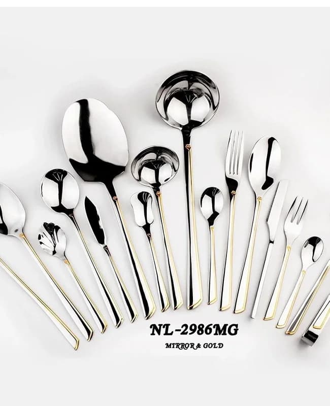 سرویس قاشق و چنگال 135 پارچه نیولند کدNL_2986MG — تصویر ۲