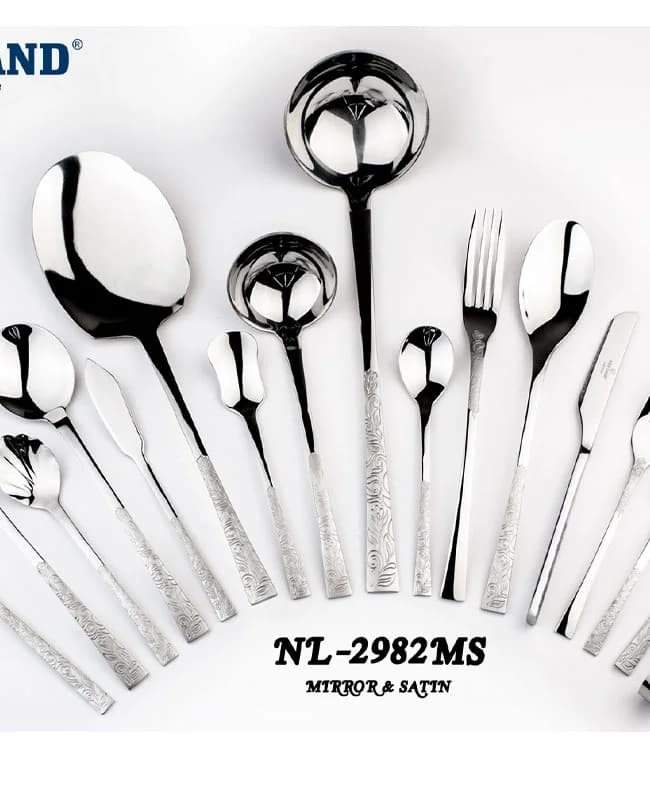 سرویس قاشق و چنگال 135 پارچه نیولند کدNL-2982MS