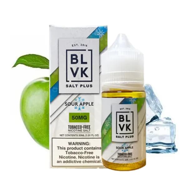 سالت سیب ترش یخ بی ال وی کی | blvk plus sour apple ice