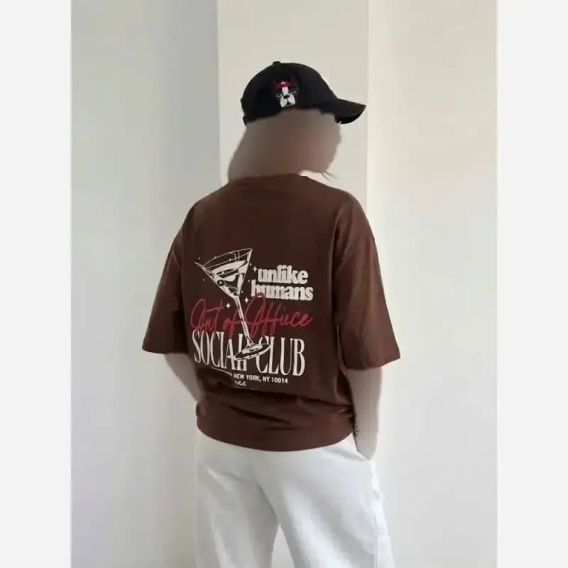 تیشرت باکسی پنبه سوپر مدل حورا فریسایز رنگبندی متنوع — تصویر ۵