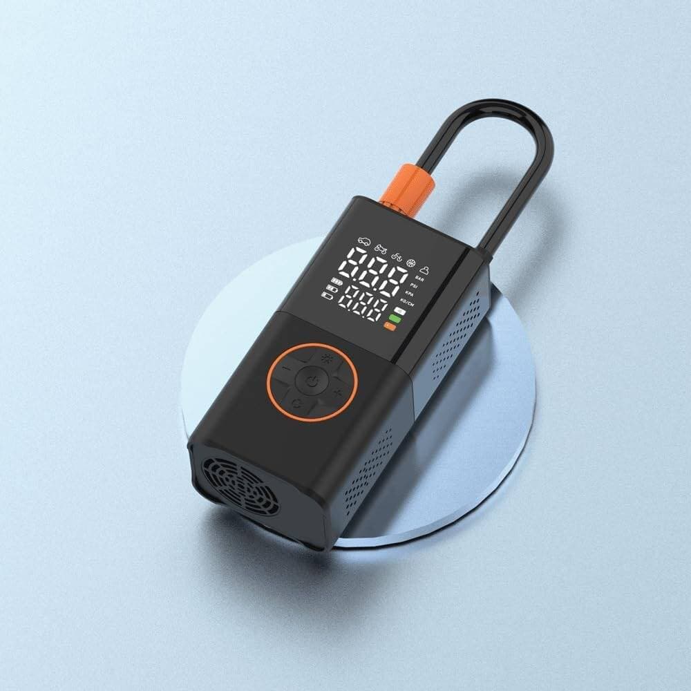 پمپ باد و چراغ قوه بی سیم شارژی گرین لاین GTI-013600(4271) — تصویر ۳