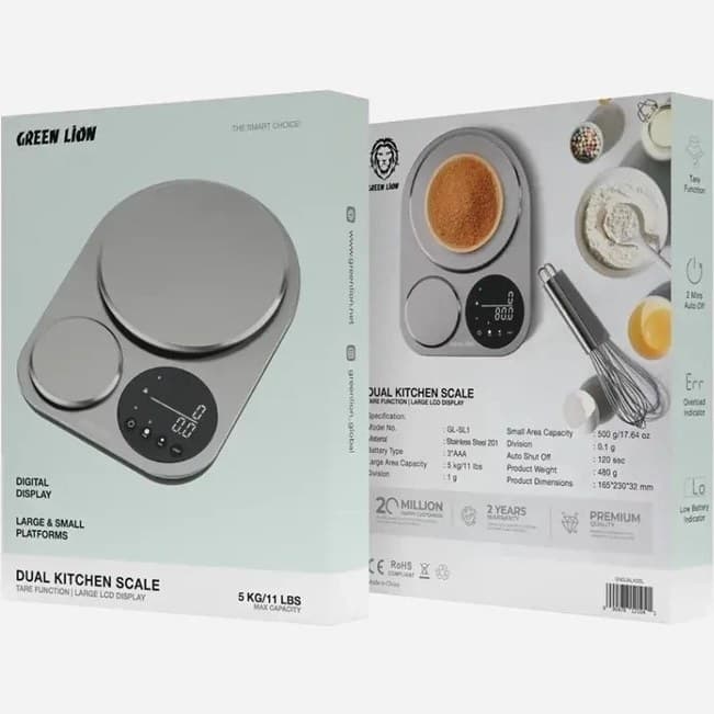 ترازو دیجیتال آشپرخانه گرین لاین(1041) Green Lion Dual Kitchen Scale
