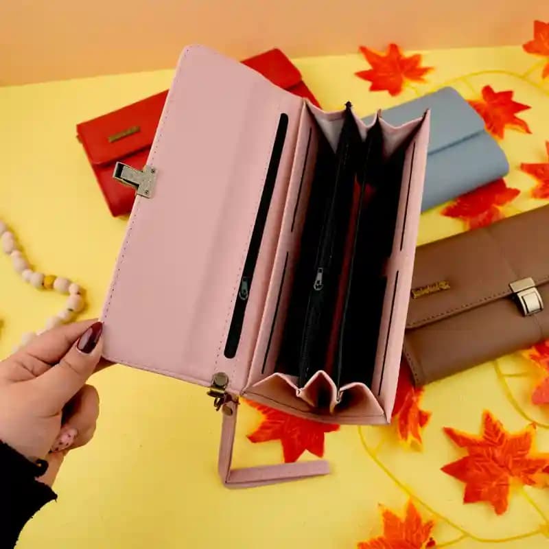 کیف پول قفلی بزرگ زنانه پاکنی 46-9 — تصویر ۲
