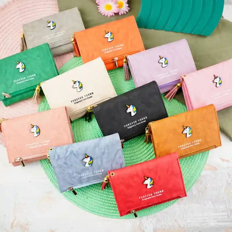 کیف پول سه لت متوسط تک شاخ 97-161