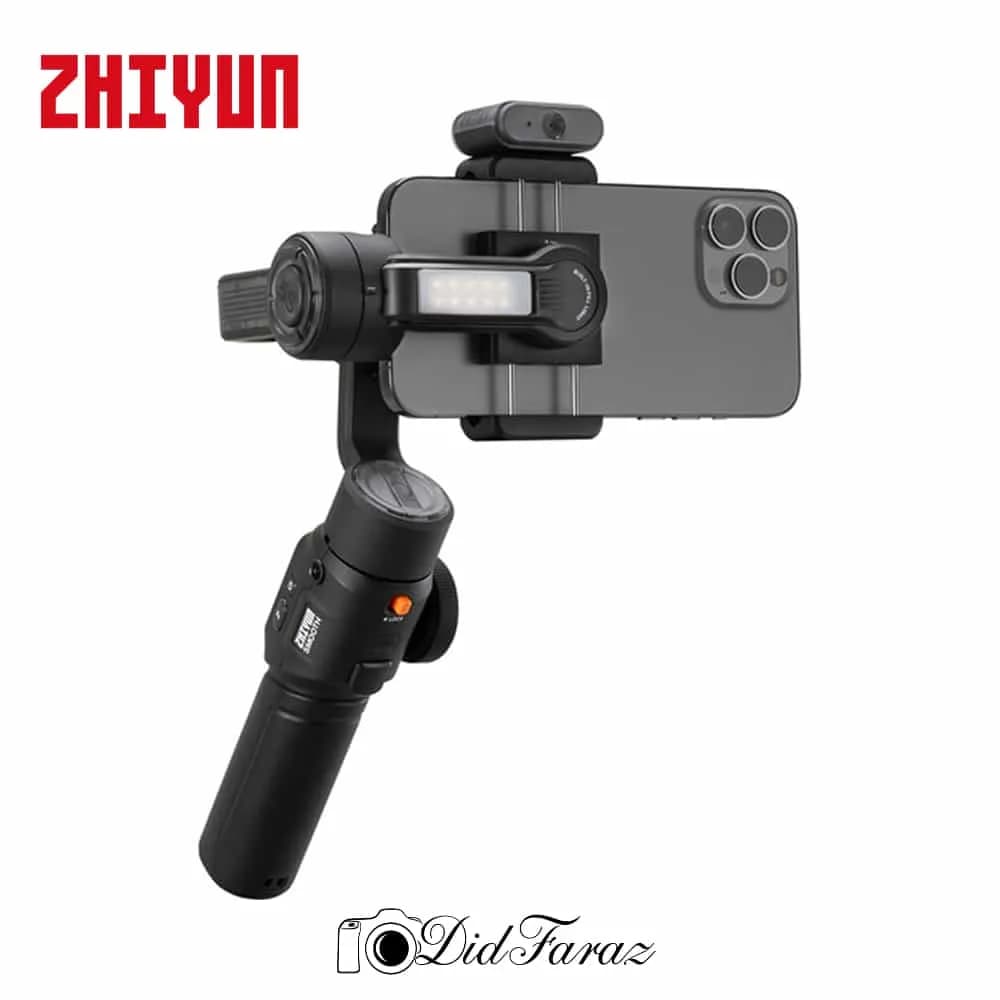 استابیلایزر ZHIYUN Smooth 5S AI Combo گیمبال سهمحوره موبایل با ردیابی هوشمند — تصویر ۸