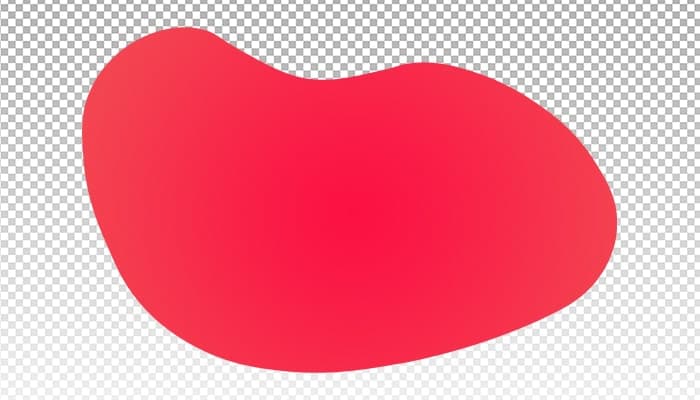 تصویر PNG شیپ منحنی قرمز