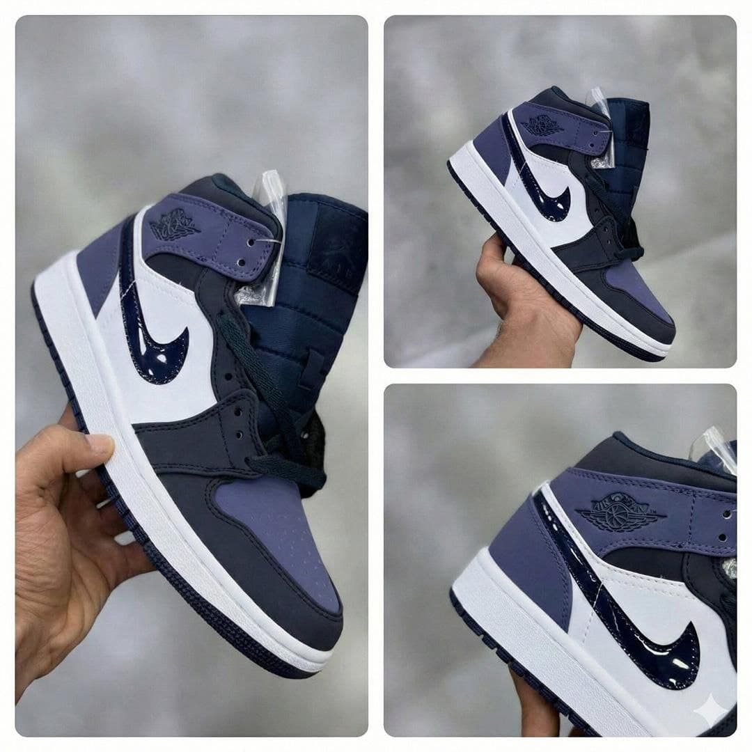نایک ایر جردن ۱ ساقدار ساندد سورمه ای بنفش Nike air jordan 1 high Sanded Purple — تصویر ۲