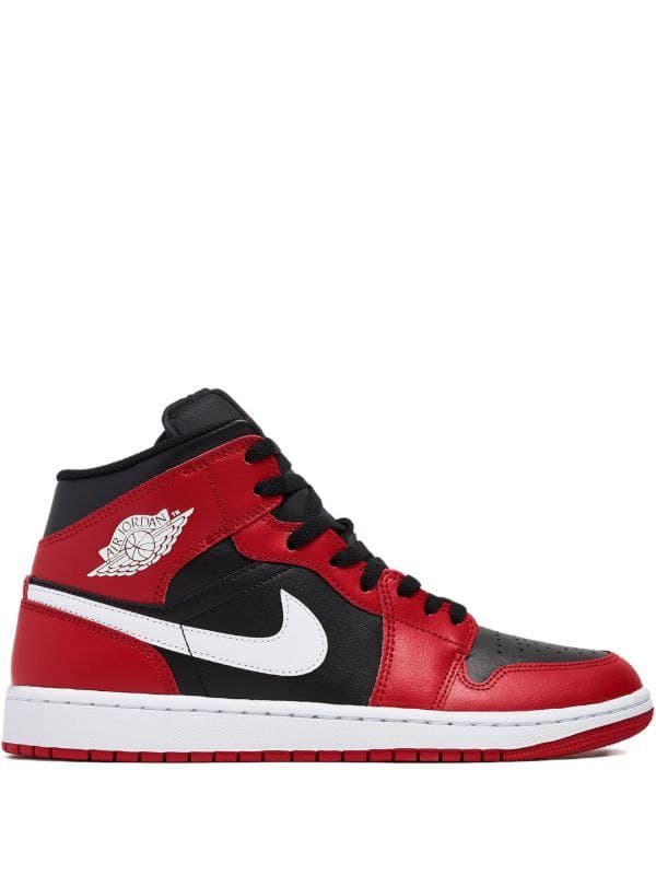 نایک ایر جردن ۱ ساقدار مشکی جیم قرمز سفید Nike air jordan 1 high Black Gym Red White