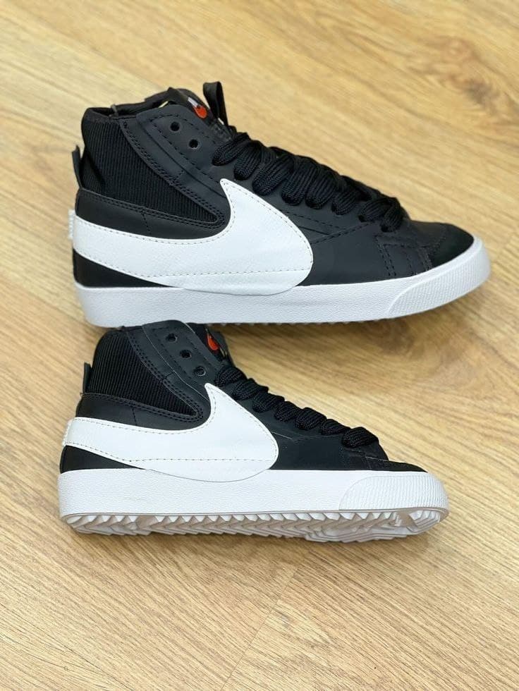 نایک بلیزر جامبو ساقدار مشکی Nike blazer mid jumbo full black