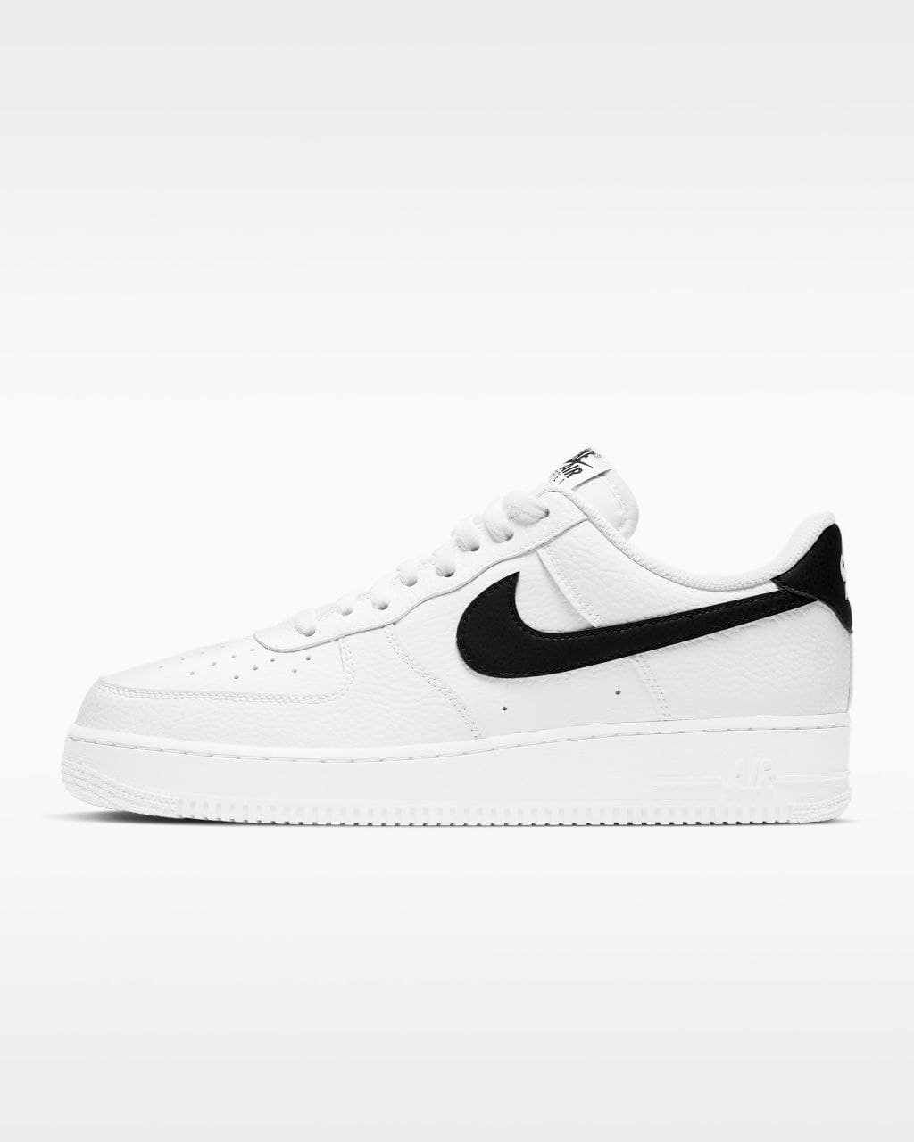 نایک ایر فورس ۱ بدون ساق جول سفید مشکی Nike air force 1 jewel white and black