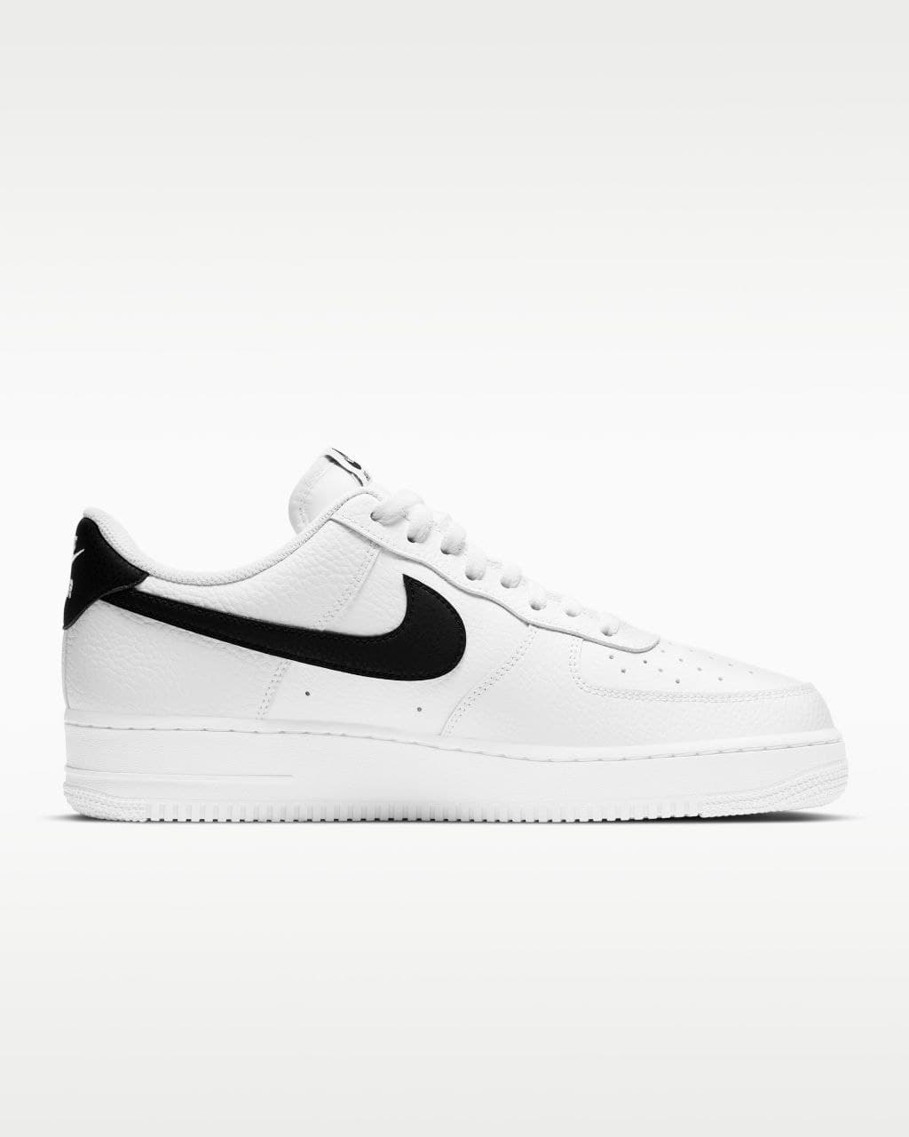 نایک ایر فورس ۱ بدون ساق جول سفید مشکی Nike air force 1 jewel white and black — تصویر ۳