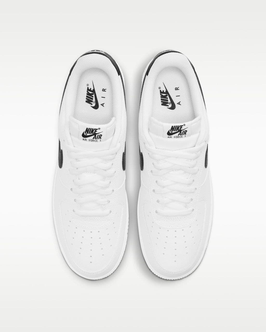 نایک ایر فورس ۱ بدون ساق جول سفید مشکی Nike air force 1 jewel white and black — تصویر ۴