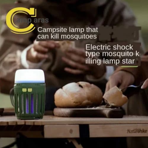 چراغ چادر شارژی حشره کش نیچرهایک NH20ZM003 آویزی — تصویر ۵