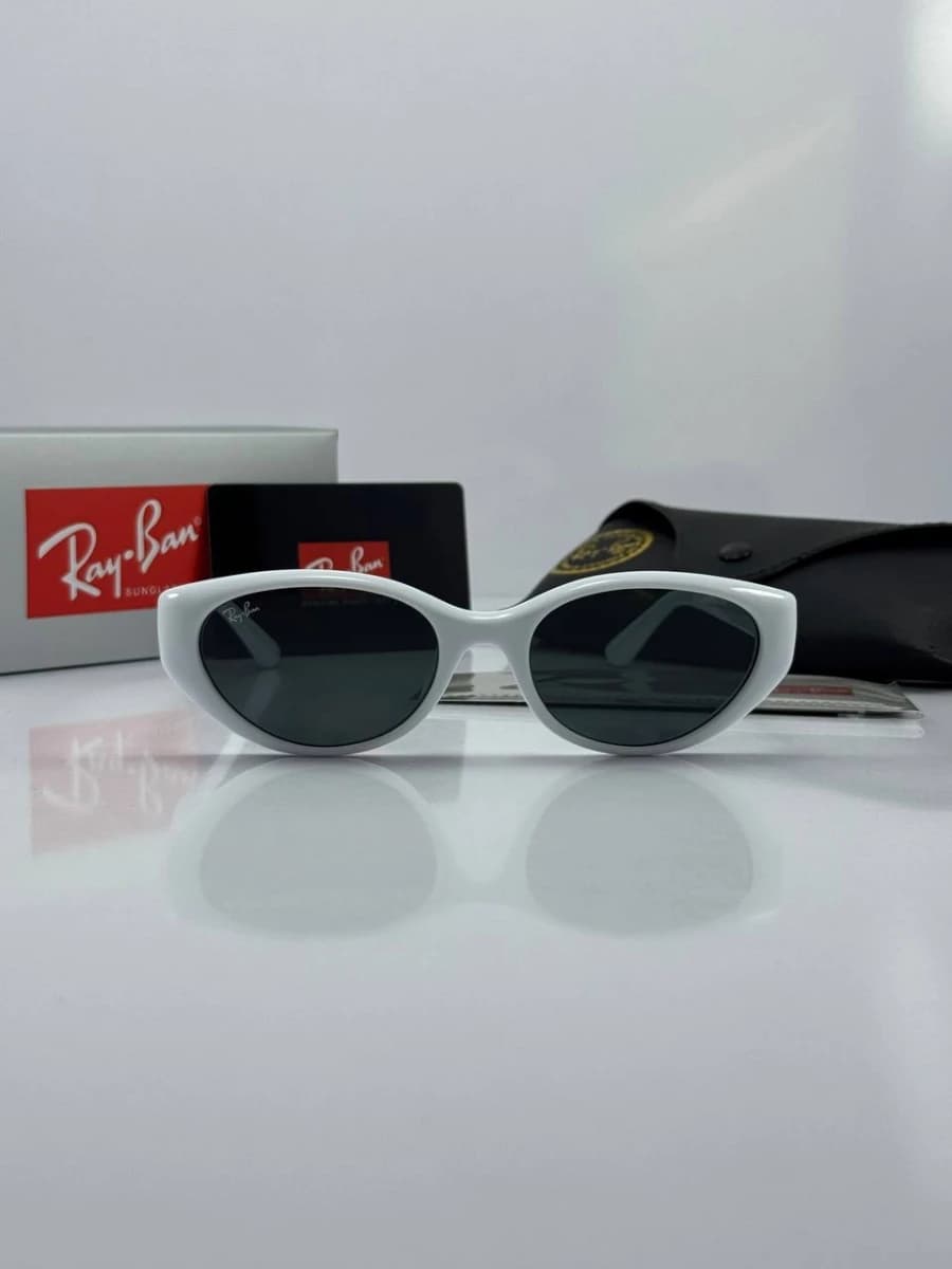 عینک سفید مشکی rayban rb-4457 d — تصویر ۲