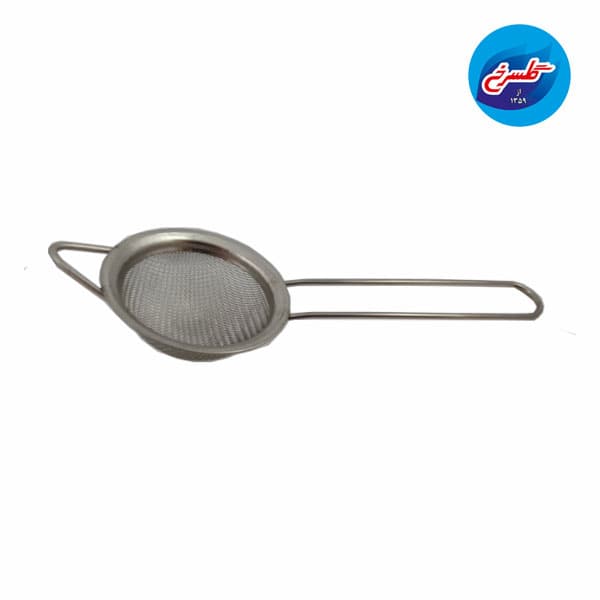 صافی چای دسته‌دار استیل بزرگ