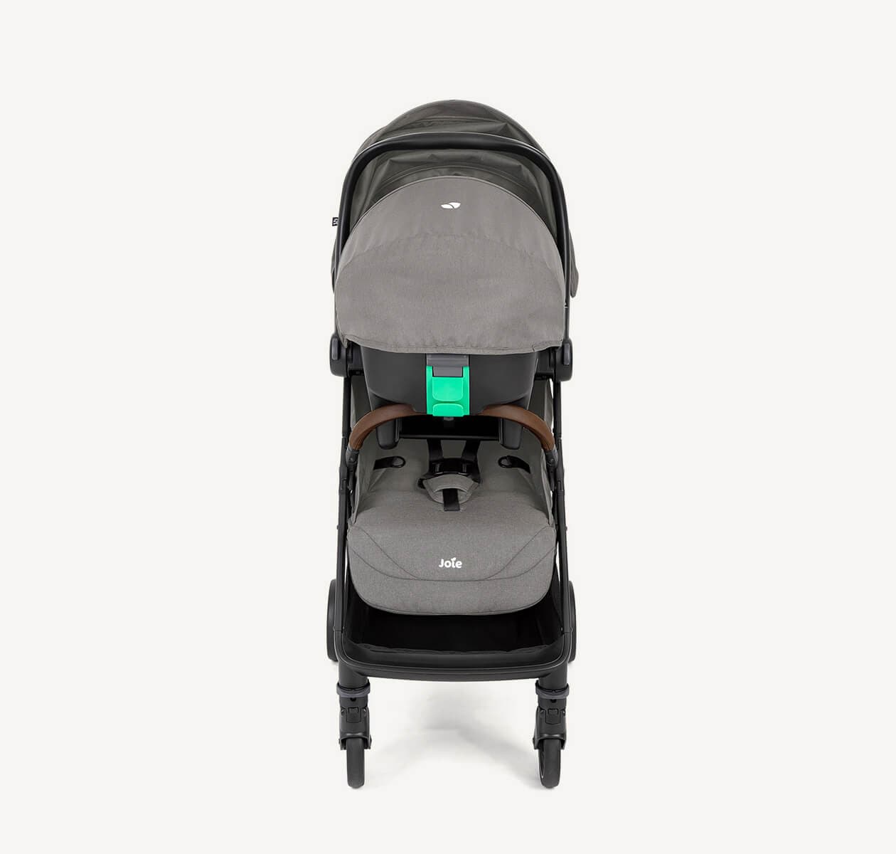 ست کالسکه و کریر پکت پرو جویی طوسی Pact pro Joie & I snug 2 pebble — تصویر ۸