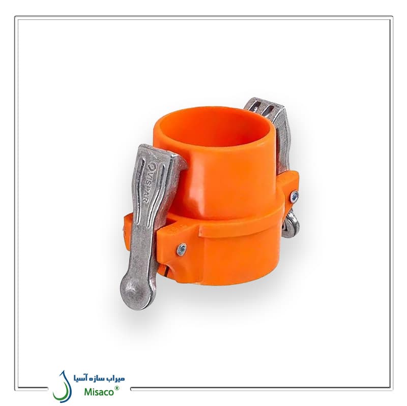 اتصال نیوفیت نر با گیره آلومینیومی ویسپار 75 میلیمتر — تصویر ۲
