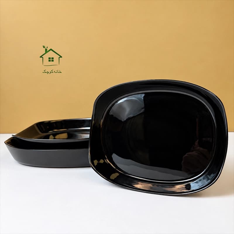 تابه 3سایز مستطیل مشکی گلدن اپال