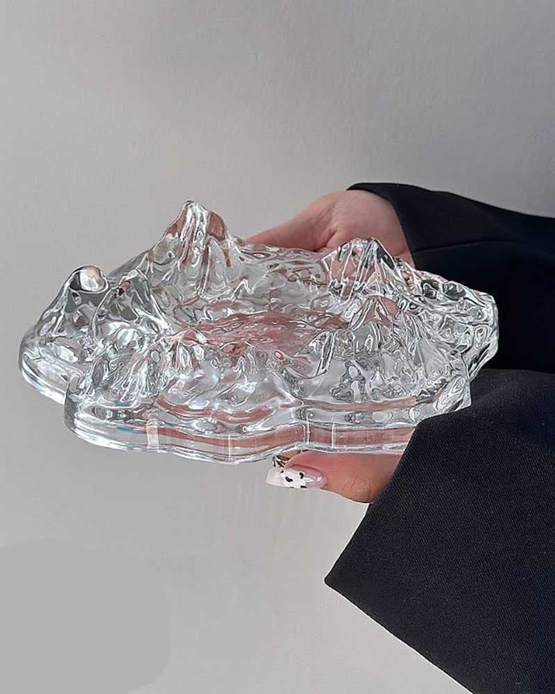 زیر سیگاری کریستال طرح آتشفشان وارداتی — تصویر ۳