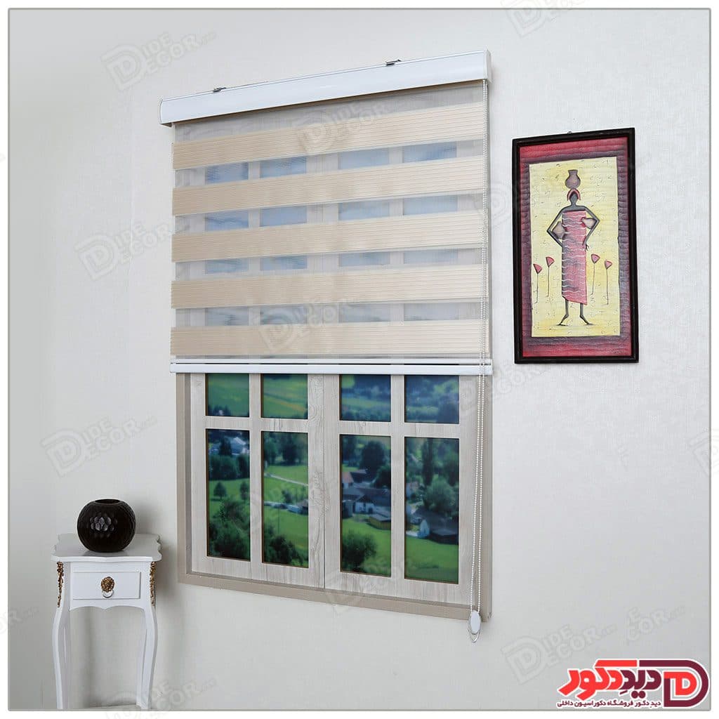 پرده زبرا ترک مدل پلیسه دار کد S-425-5