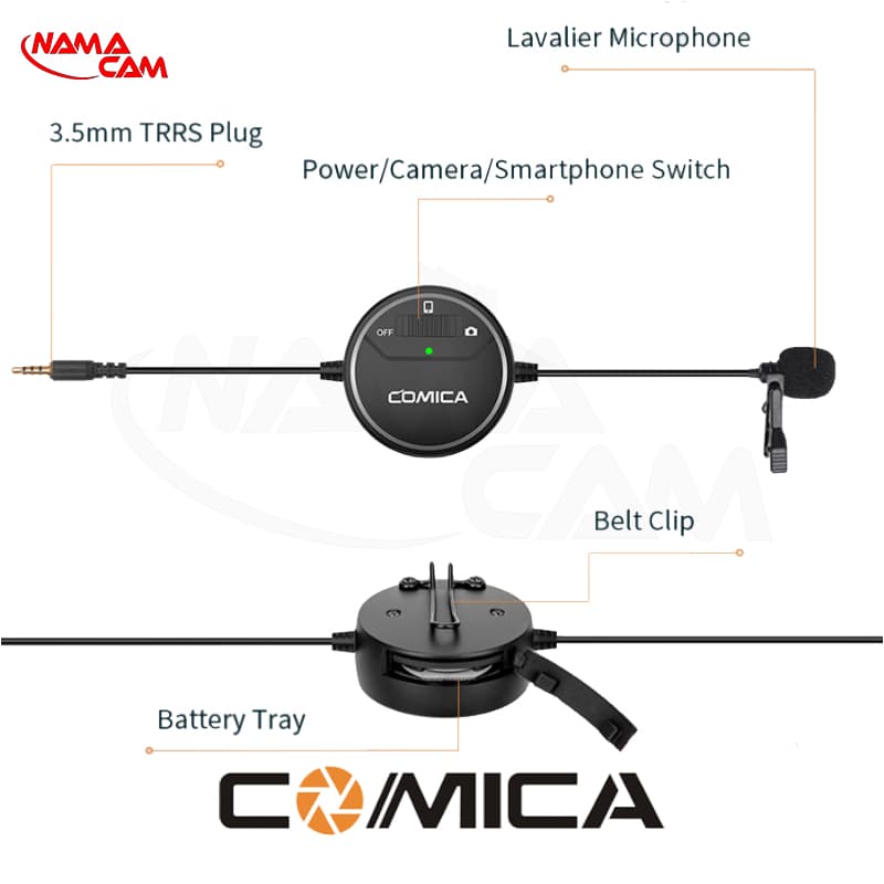 میکروفون یقه ای Comica SIG.LAV V03 — تصویر ۵