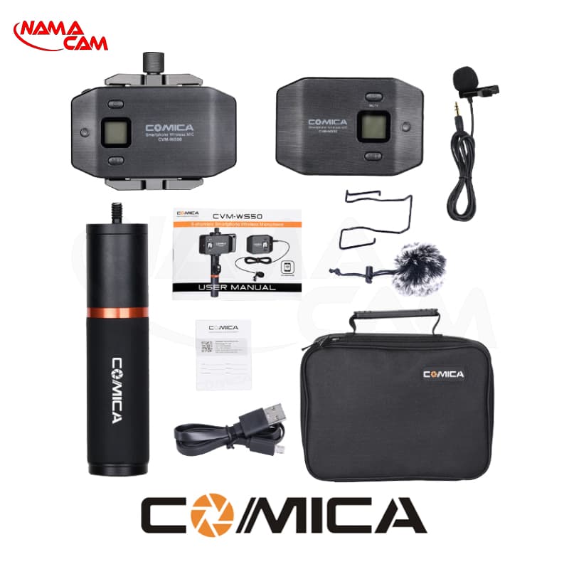 میکروفون یقه ای بیسیم موبایل Comica CVM-WS50B — تصویر ۷