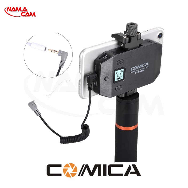 میکروفون یقه ای بیسیم موبایل Comica CVM-WS50B — تصویر ۵