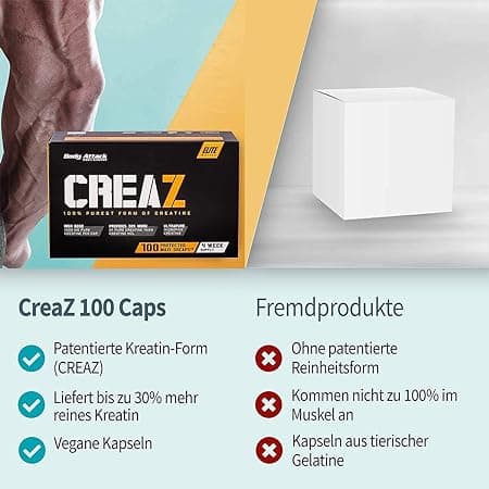 کپسول کریز کراتین بادی اتک Body Attack CREAZ — تصویر ۳