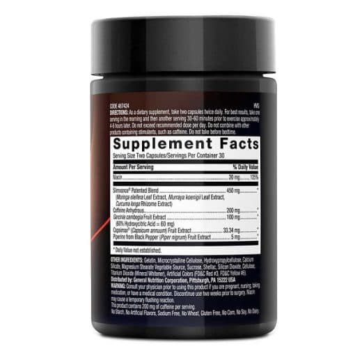 چربی سوز اسلیم ونس بادی دینامیکس 60 عددی BodyDynamix Slimvance — تصویر ۳
