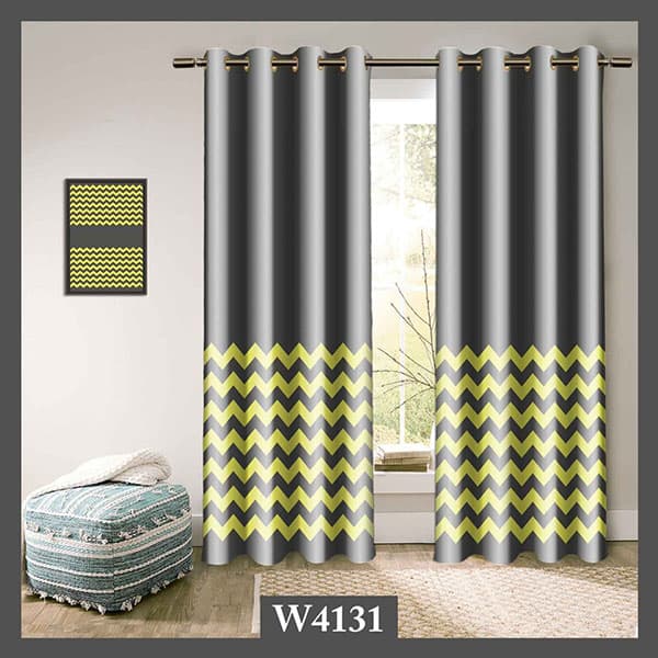 پرده طوسی با خطوط زیگزاگ کد W4131