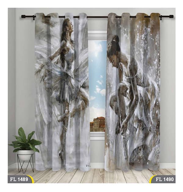پرده چاپی نقاشی رقص باله کد FL1490