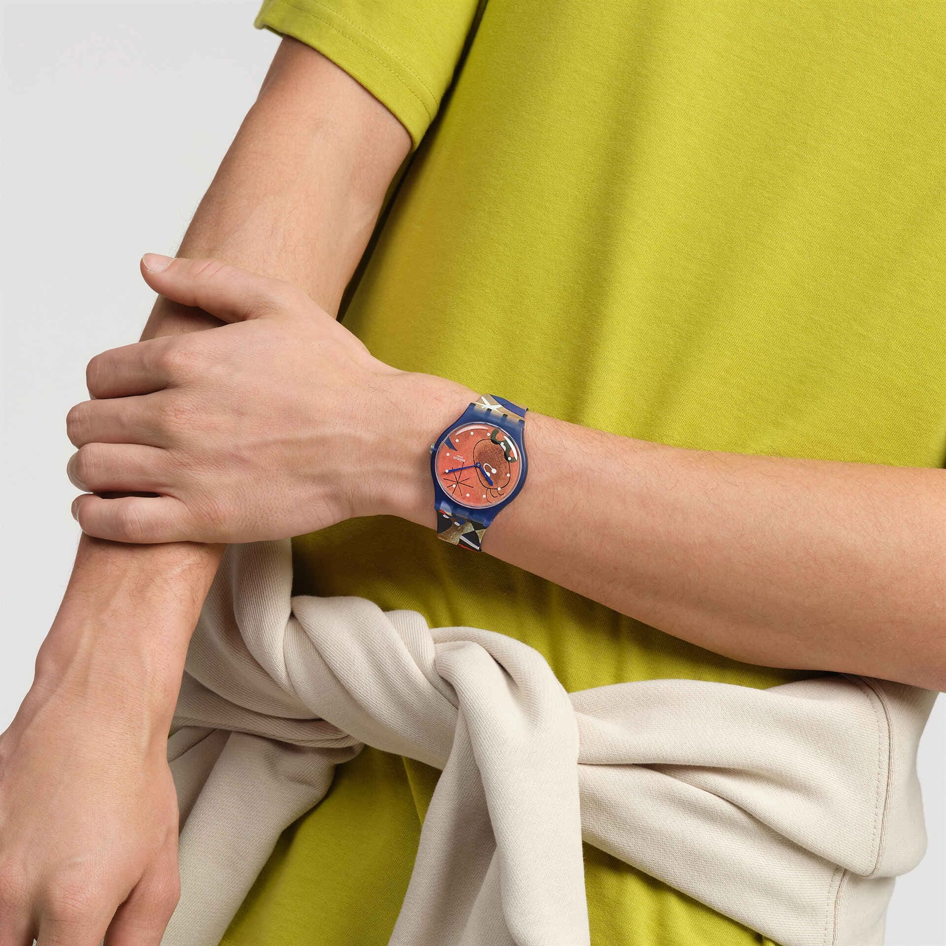 ساعت سواچ مدل SWATCH MIRO’S WOMEN & BIRD IN THE MOONLIGHT (SO29Z136) — تصویر ۶