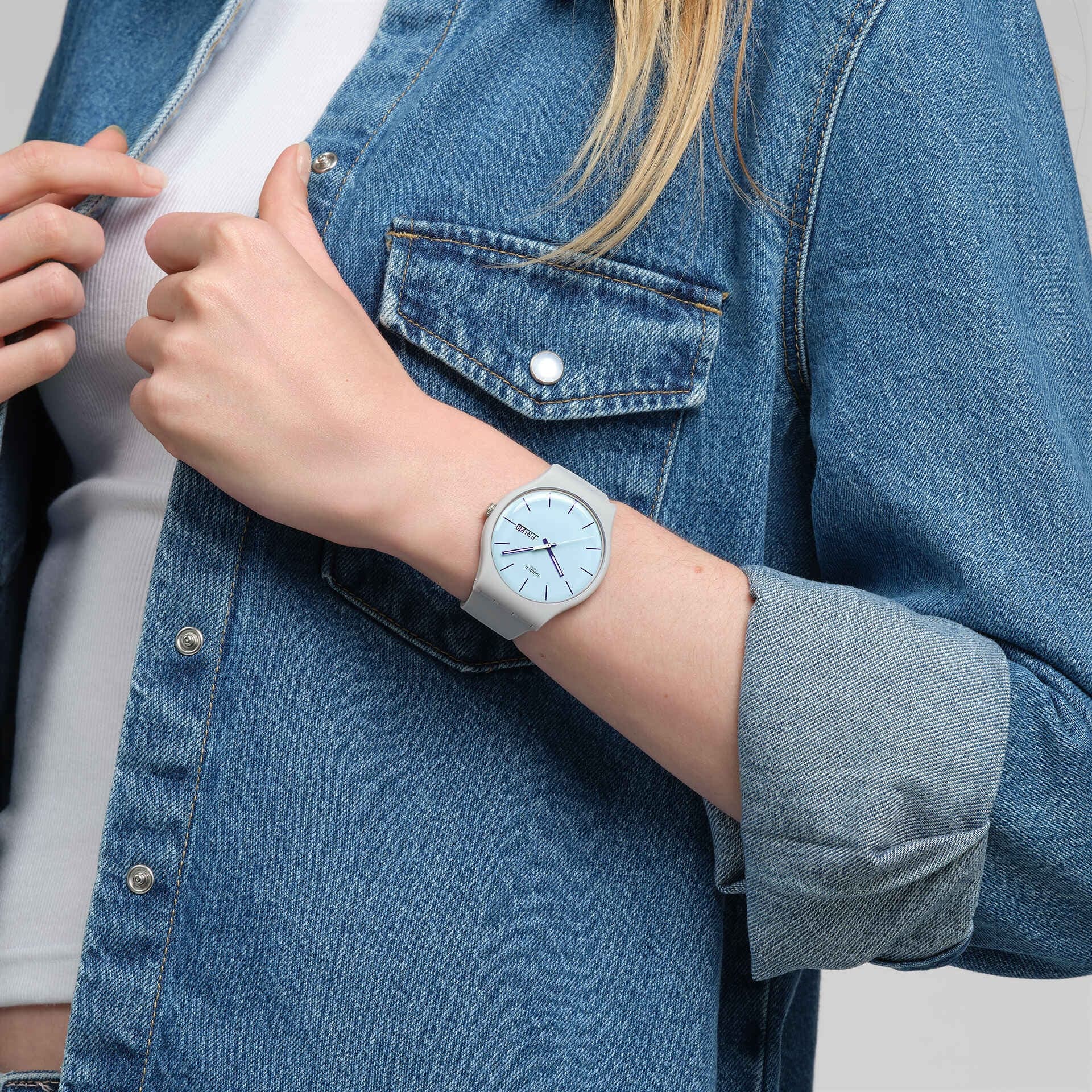 ساعت سواچ مدل SWATCH BLUEBERRY SKY (SO29M702) — تصویر ۴