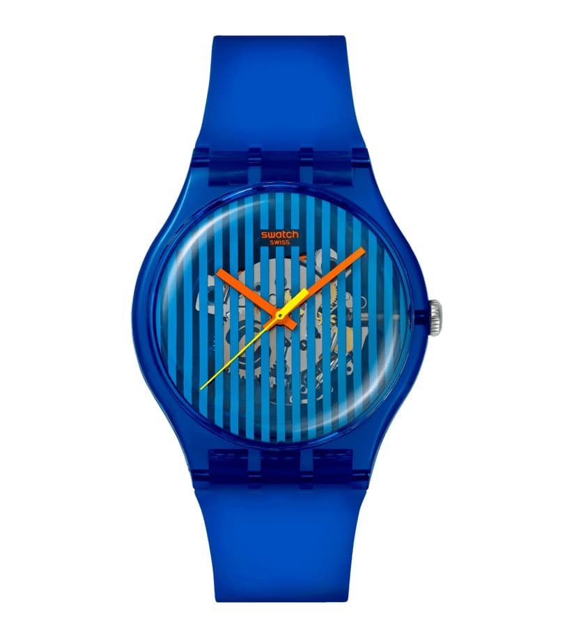 ساعت سواچ مدل SWATCH BRILLIANTLY BLUE (SO29S102)