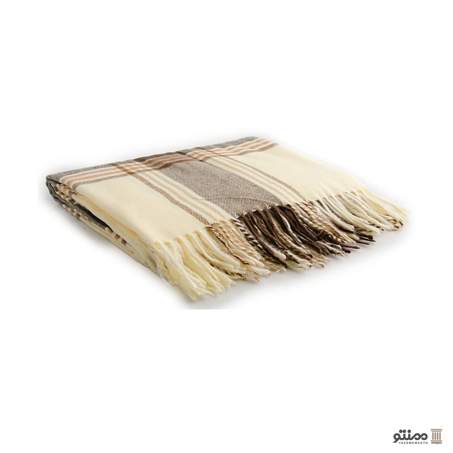 پتو مسافرتی مدل هليا سایز 220 × 150 سانتی متر کرم
