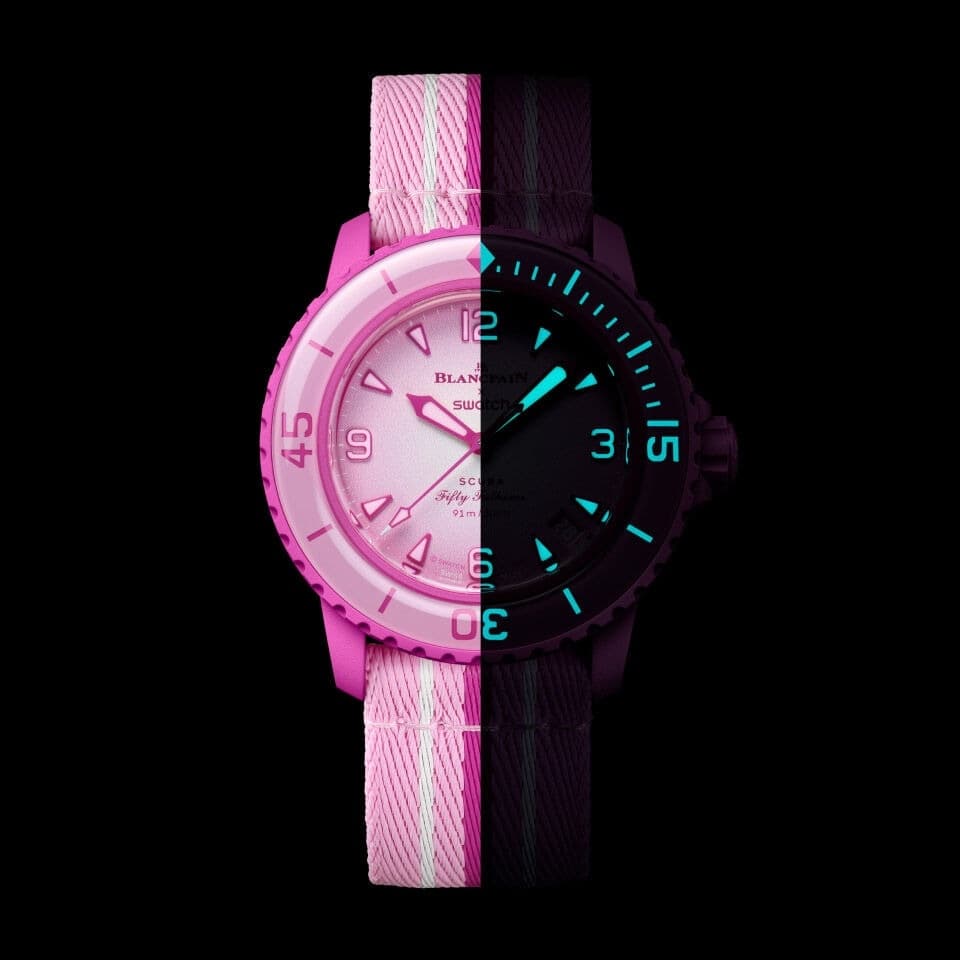 ساعت بلان پن سواچ مدل BLANCPAIN X SWATCH PINK OCEAN — تصویر ۲