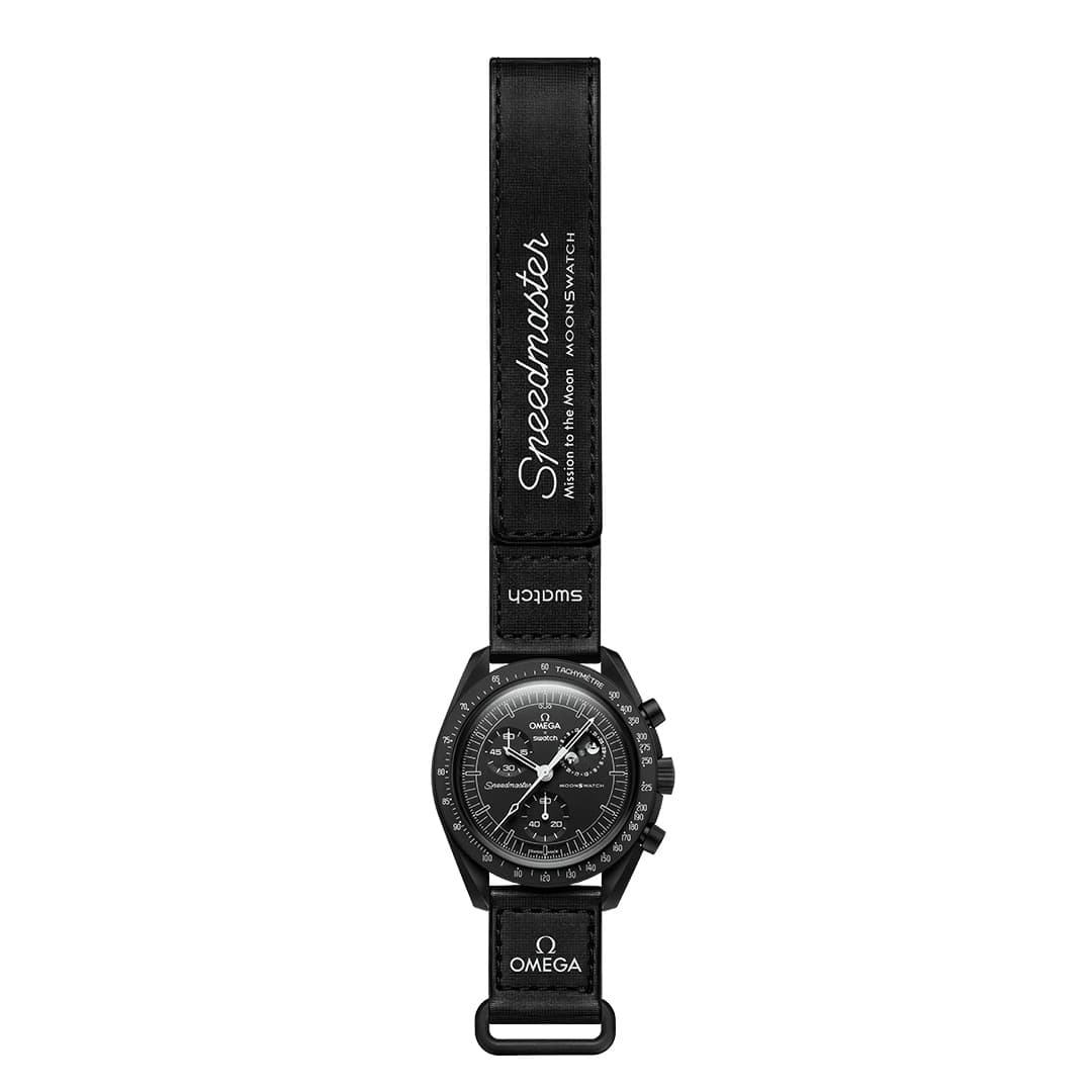 ساعت امگا سواچ مدل MISSION TO THE MOONPHASE – NEW MOON (SO33B700) — تصویر ۳