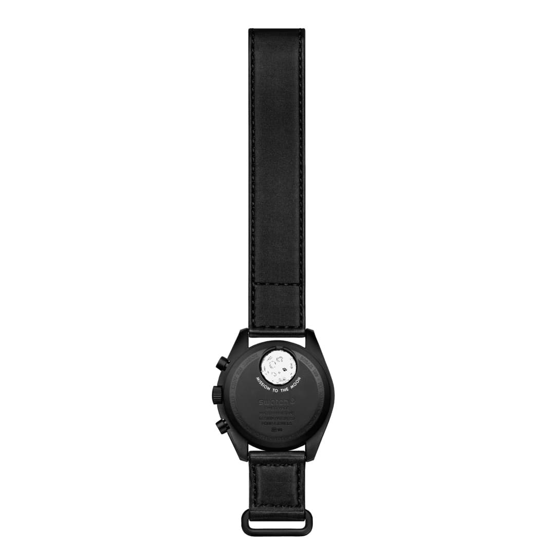 ساعت امگا سواچ مدل MISSION TO THE MOONPHASE – NEW MOON (SO33B700) — تصویر ۲
