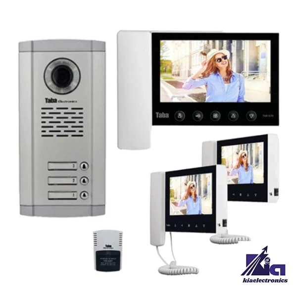 پکیج آیفون تصویری سه واحدی تابا TVD-5-70 و پنل 1860